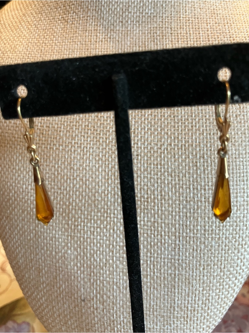 Rolled Gold Dangle Earrings